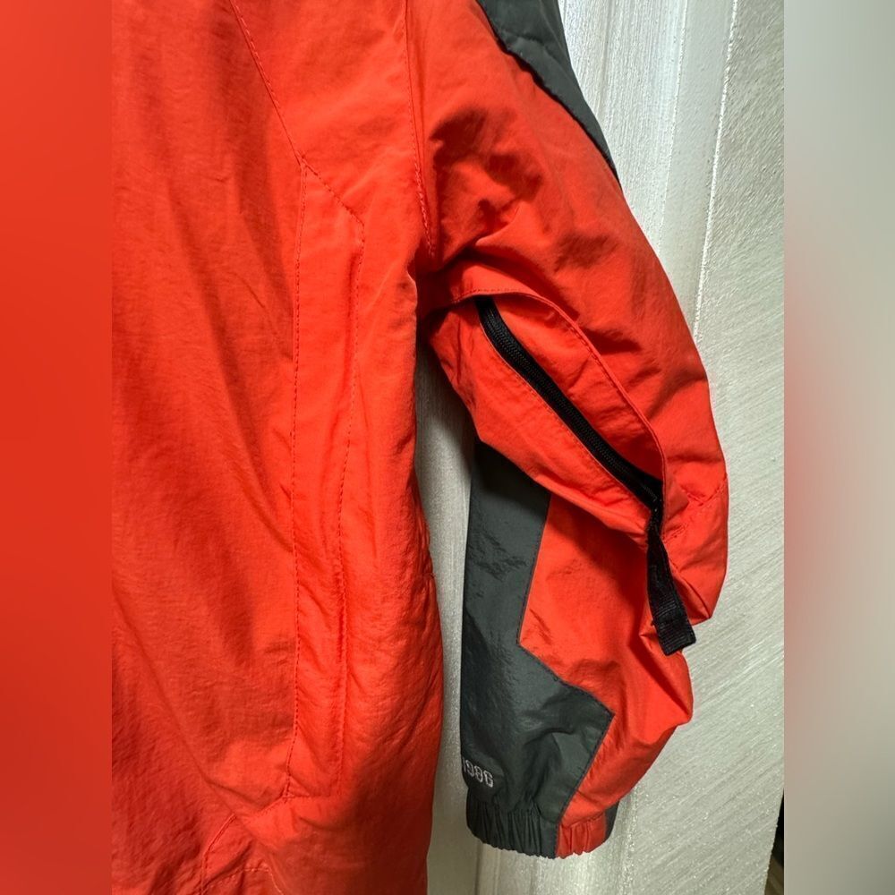 Gap Kids Boys L(10) Carrot Red Nylon Windbreaker Hooded Outdoor Jacket - Picture 4 of 16